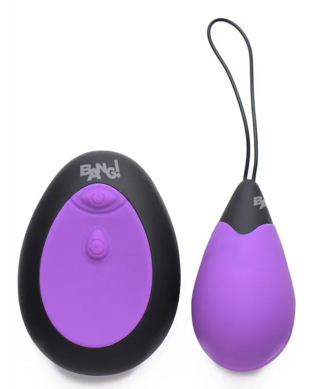 10x Silicone Vibrating Egg - Purple