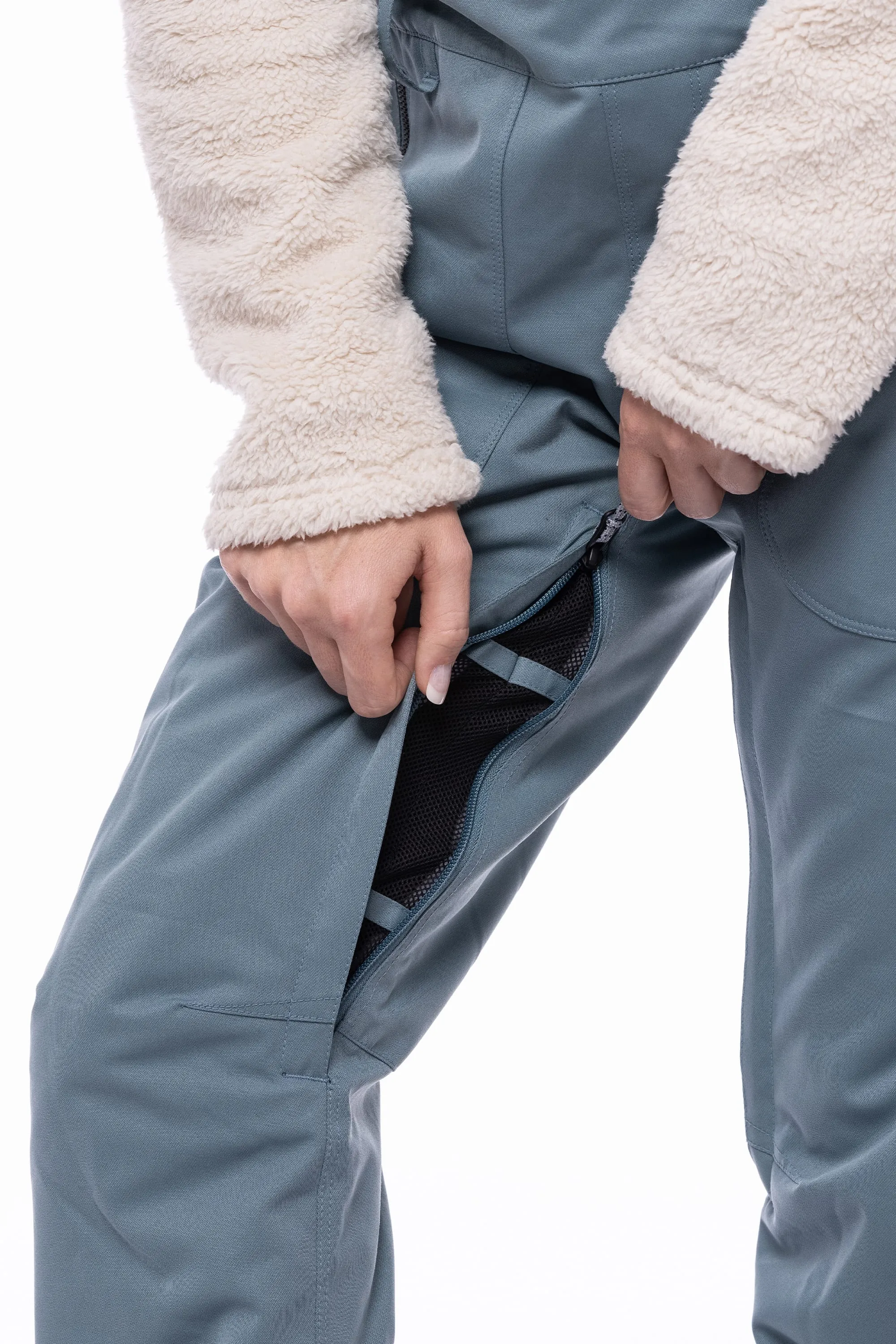 686 Black Magic Insulated Bib Pants Womens Goblin Blue