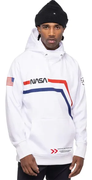 686 Bonded Fleece Pullover Hoodie Mens 2023 Nasa White
