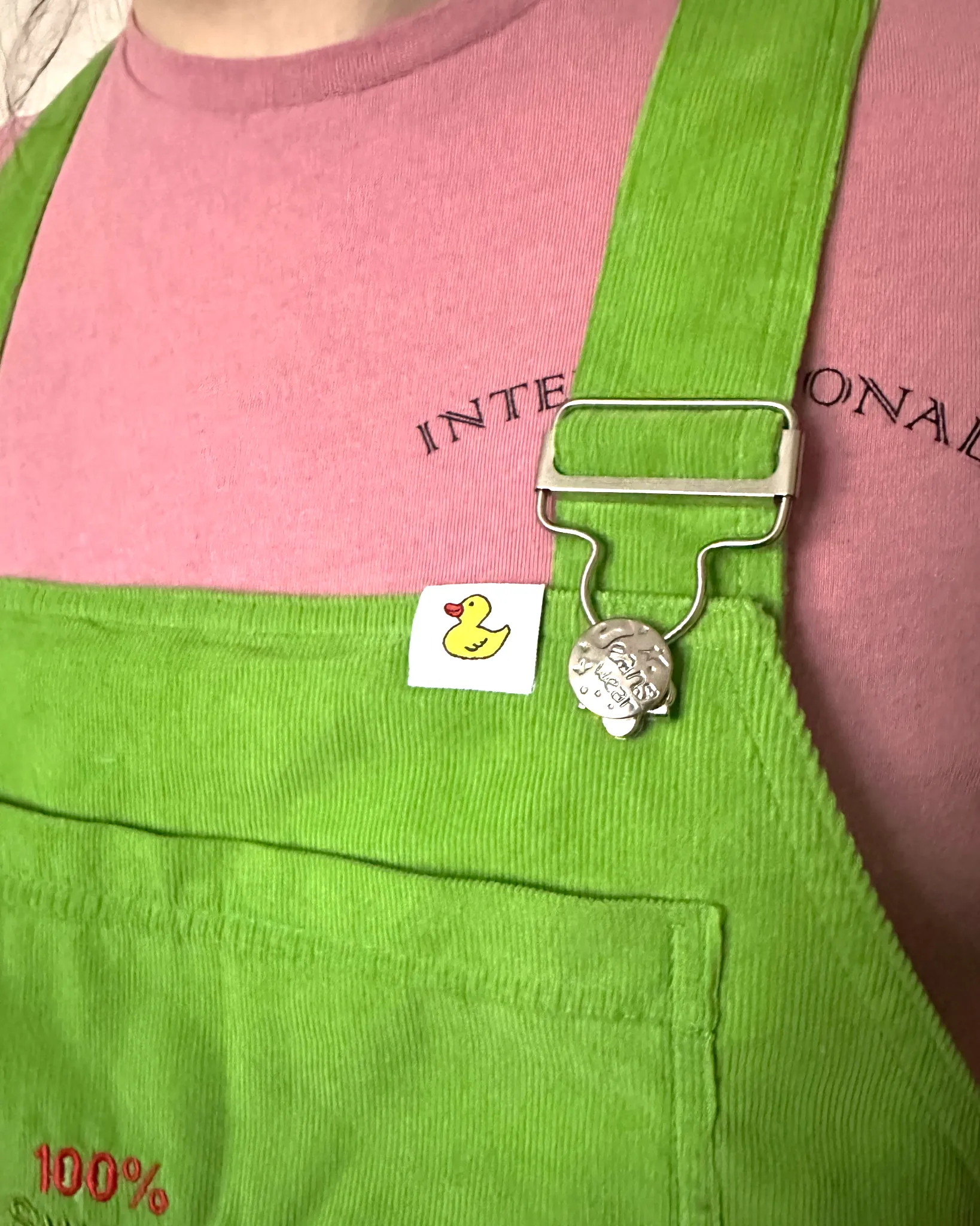 ADULT BABY DUNGAREES CORD