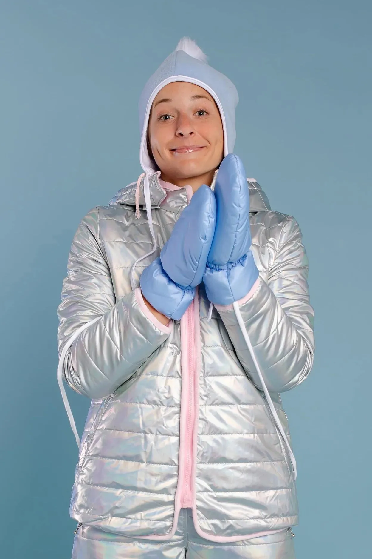 ADULT BABY SPACE JACKET SILVER, SIZE XS