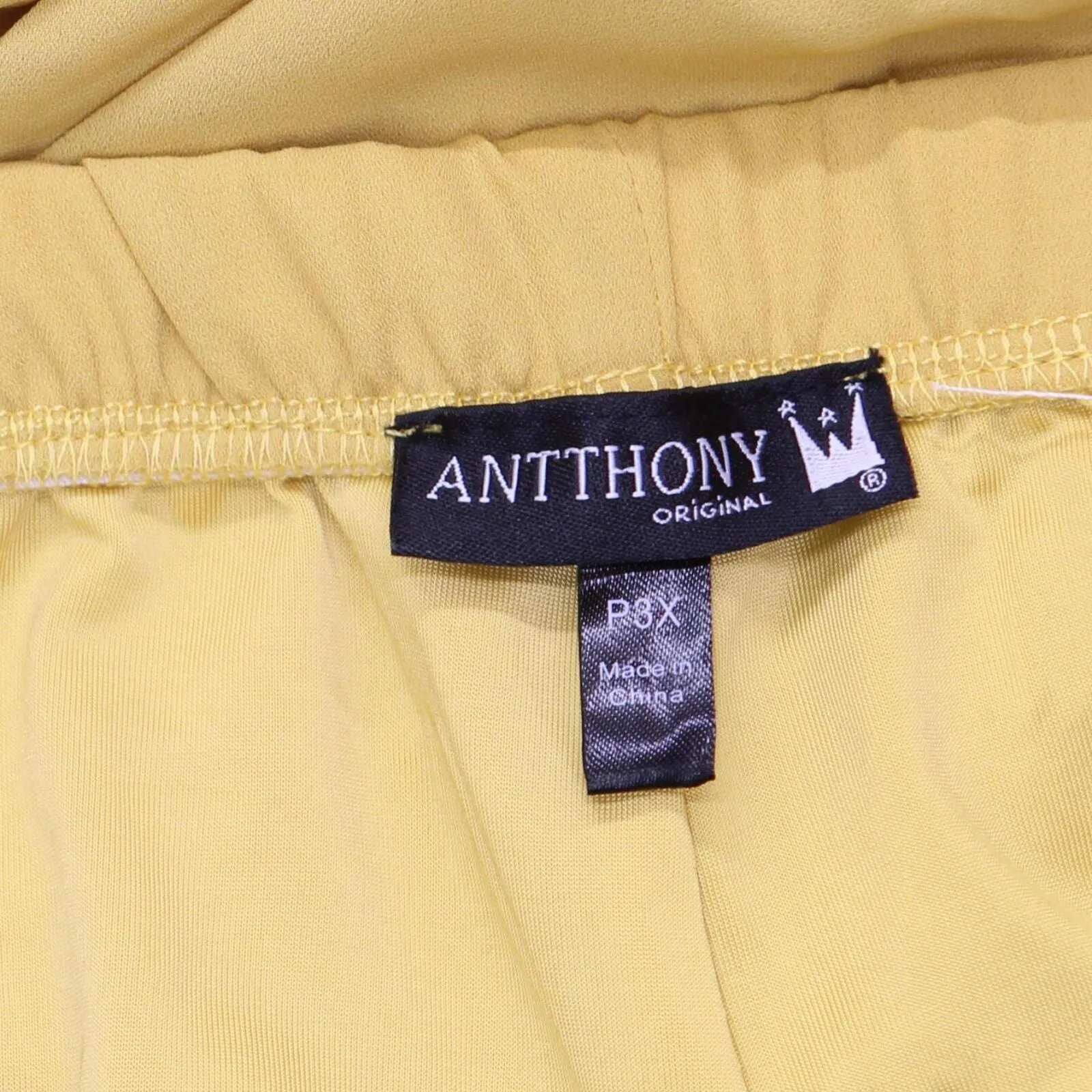 Antthony Womens Lined Plus Size Woven Pants 1666a2d917f066 Yellow 3XP