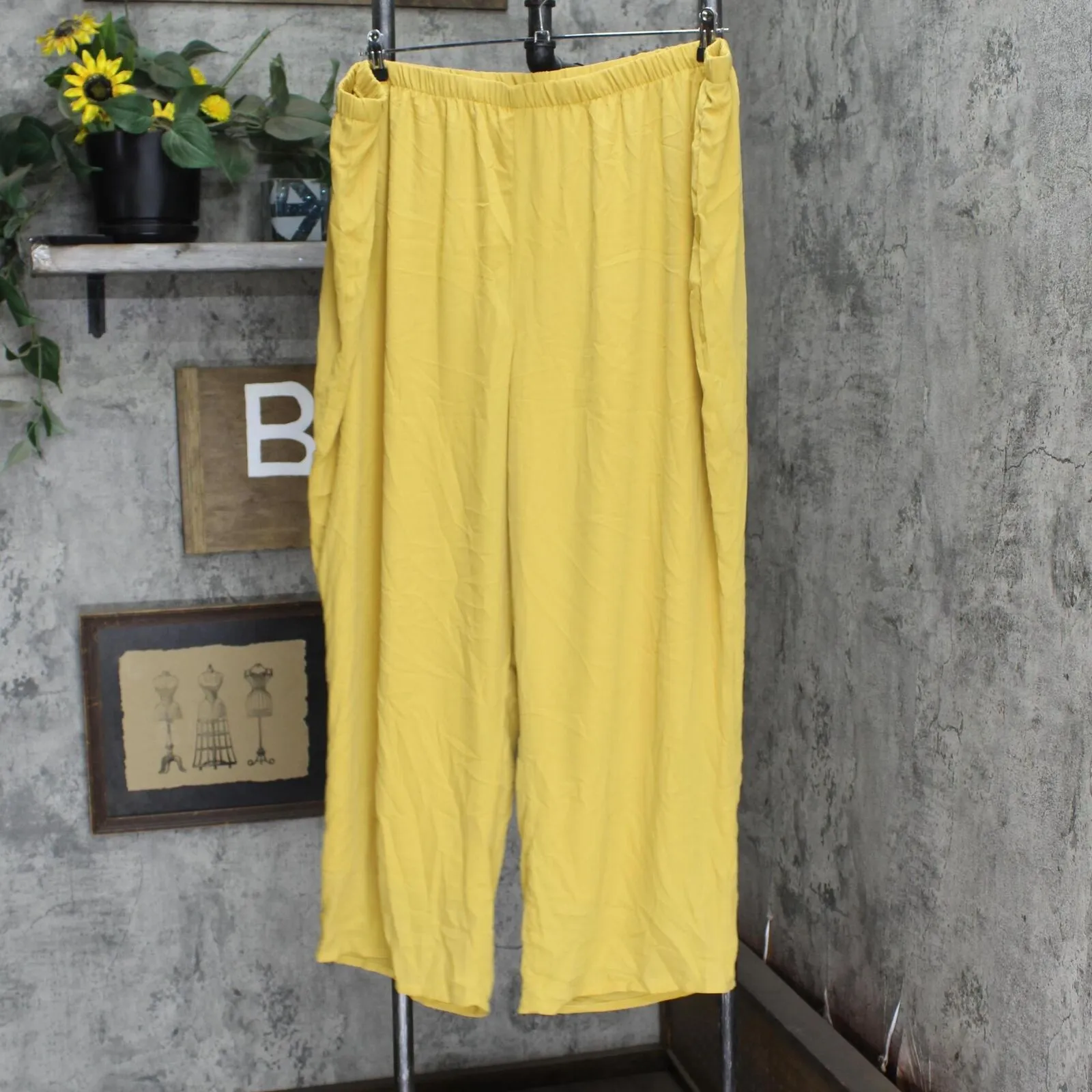 Antthony Womens Lined Plus Size Woven Pants 1666a2d917f066 Yellow 3XP