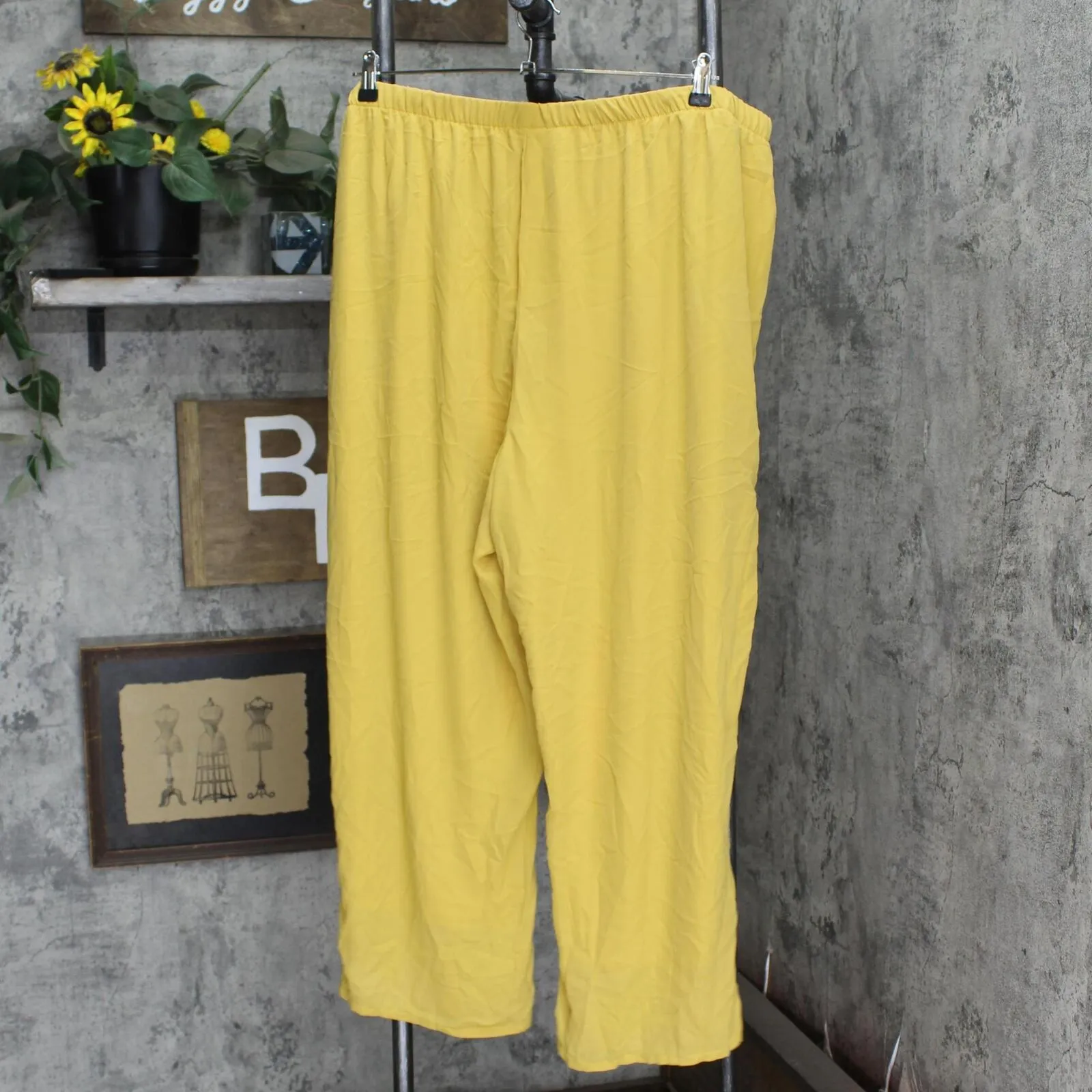 Antthony Womens Lined Plus Size Woven Pants 1666a2d917f066 Yellow 3XP