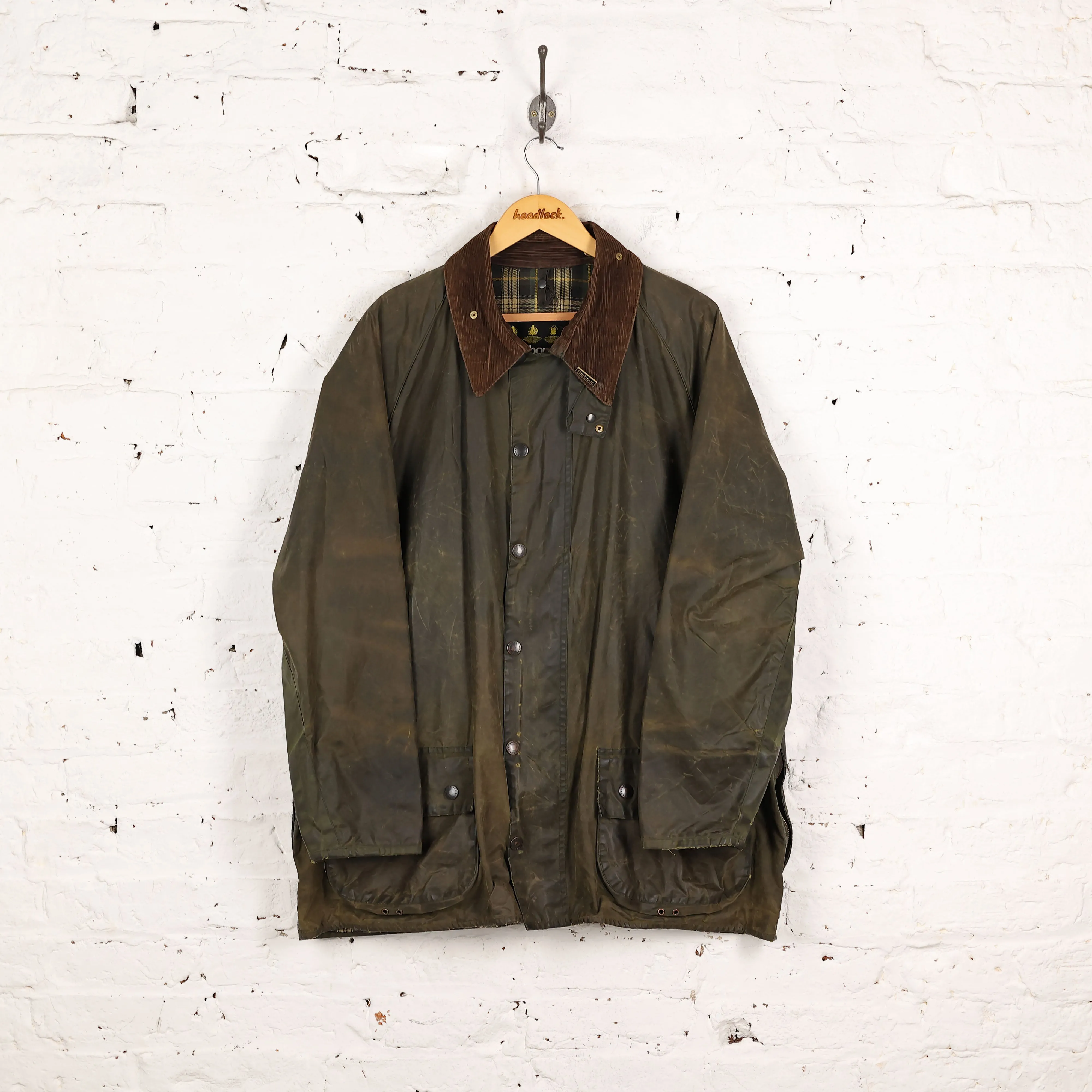 Barbour Beaufort Wax Jacket - Green - XXL