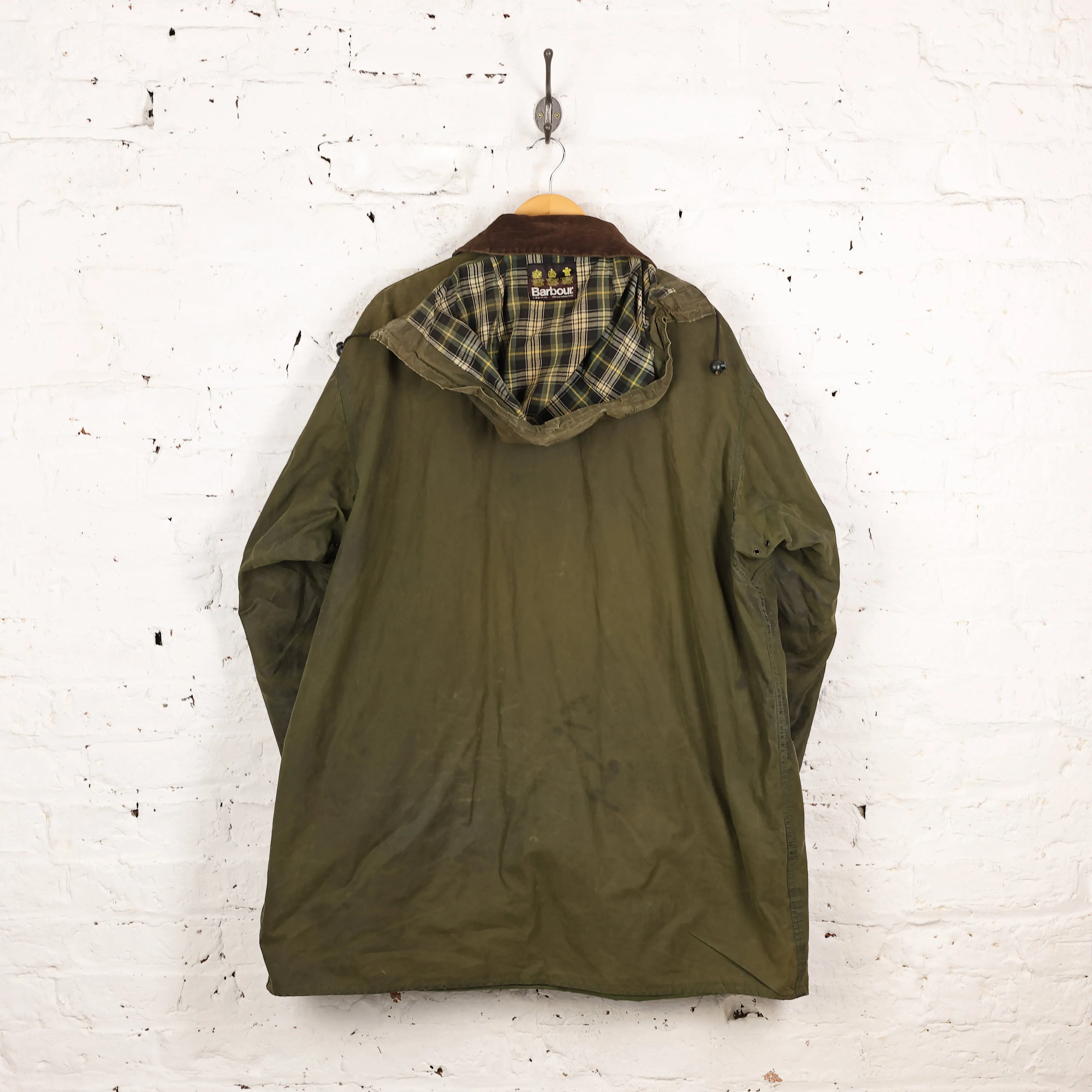 Barbour Border Wax Jacket - Green - XXL