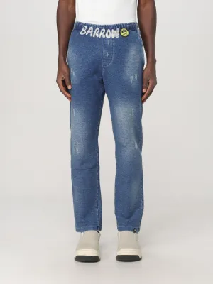 Barrow Denim Sweatpants - Blue Denim