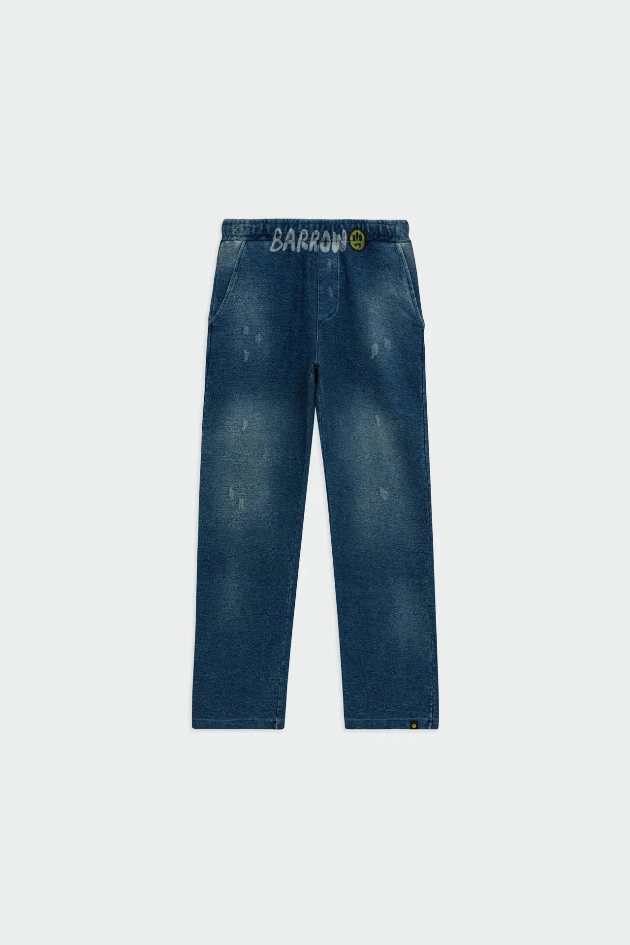 Barrow Denim Sweatpants - Blue Denim