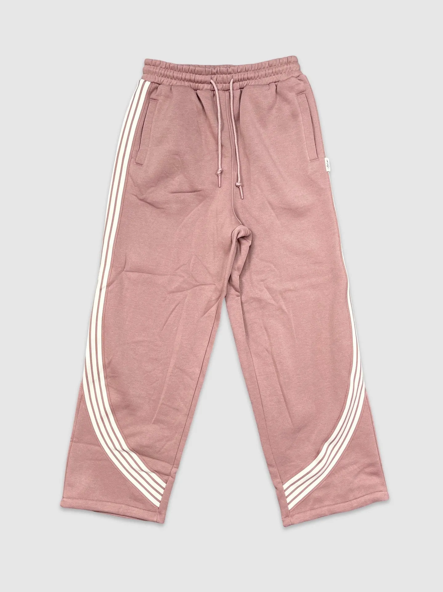 BKYS-P1231-Fleece Striped Baggy Pants