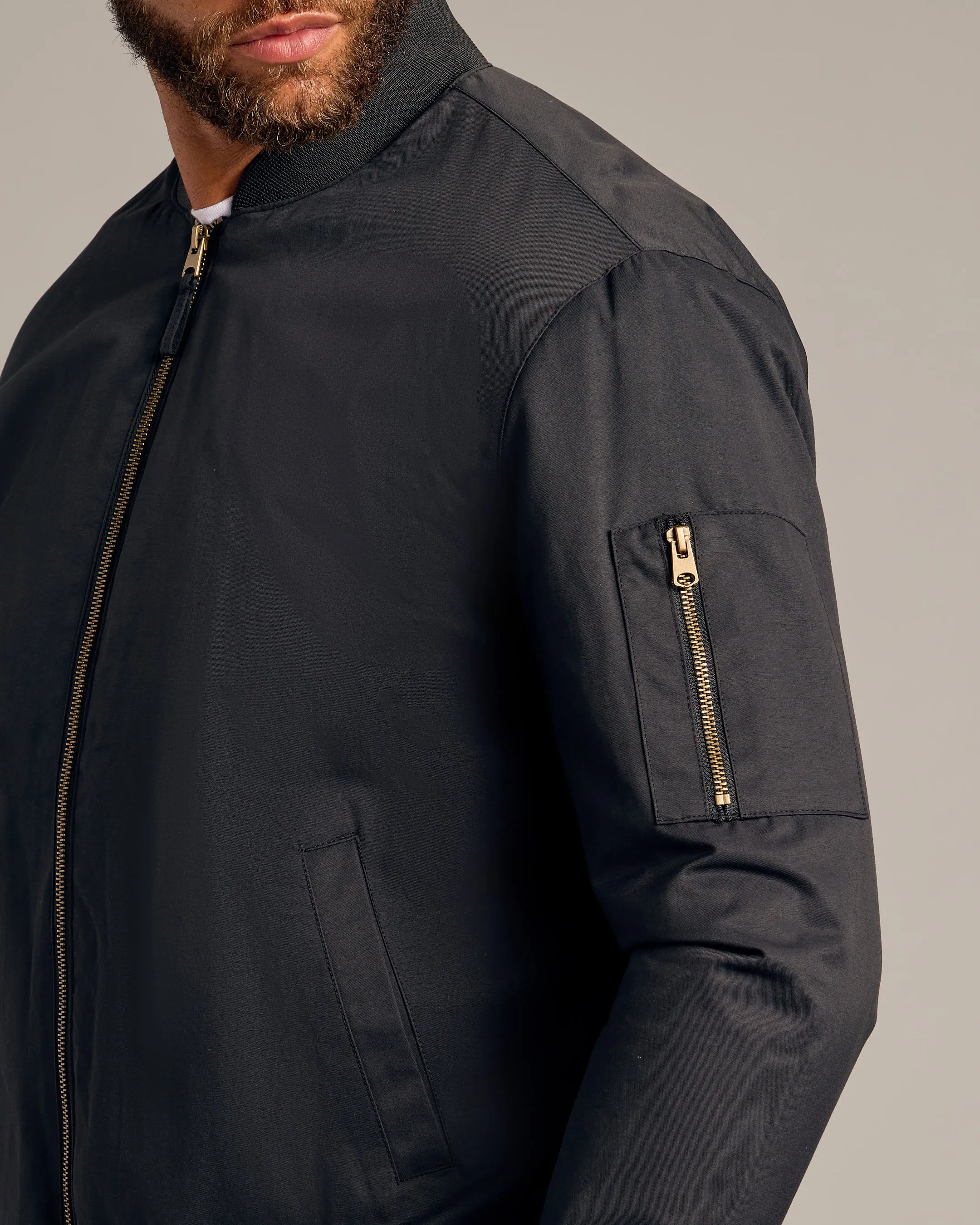 Black Bomber Jacket