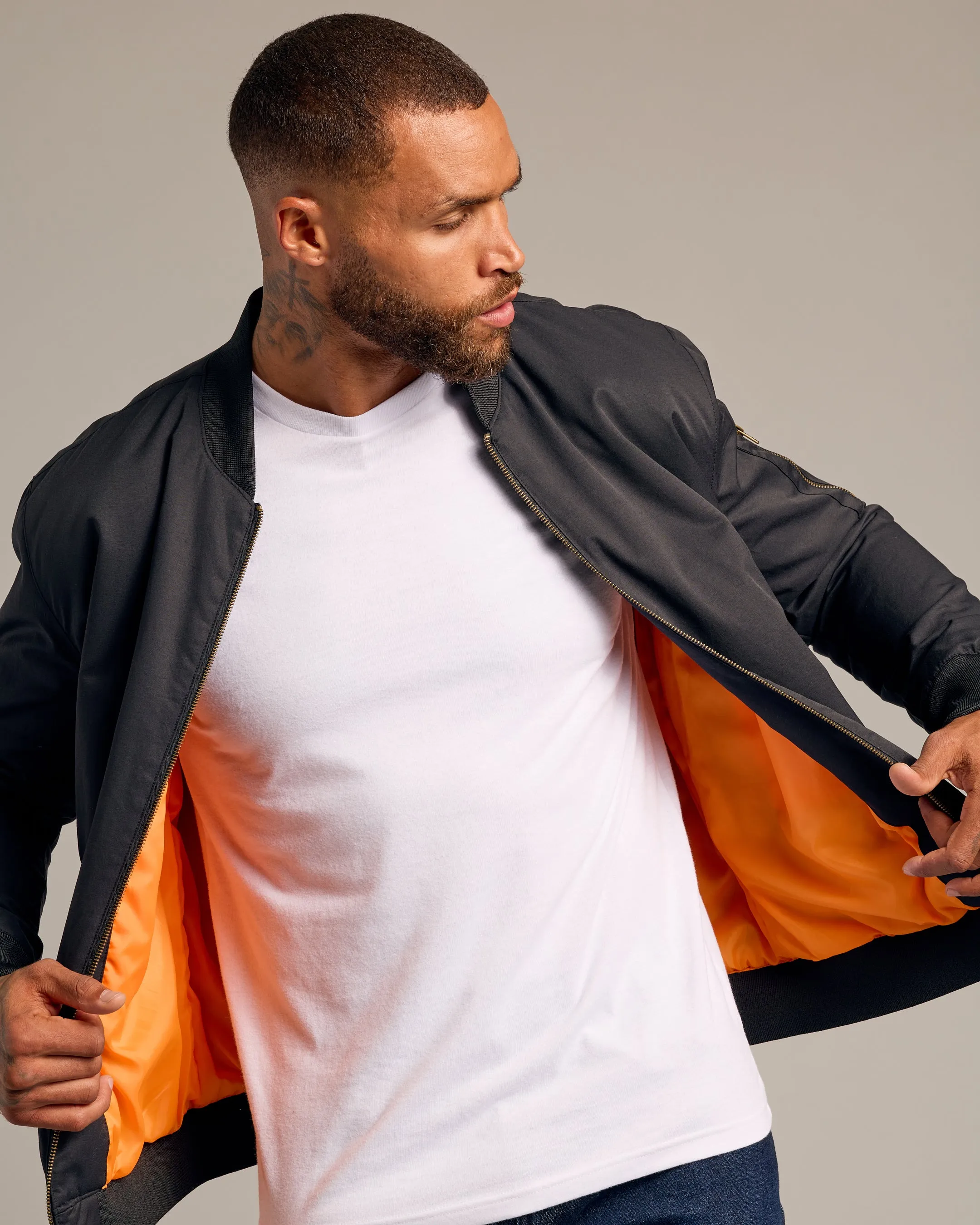 Black Bomber Jacket