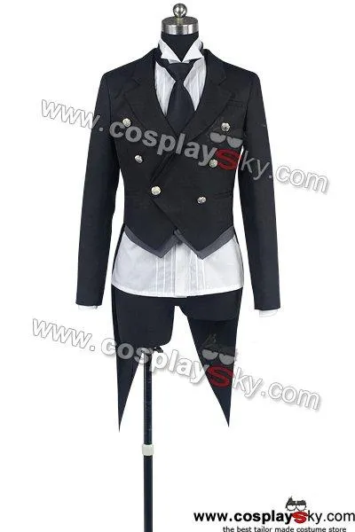 Black Butler Kuroshitsuji Sebastian Cosplay Costume