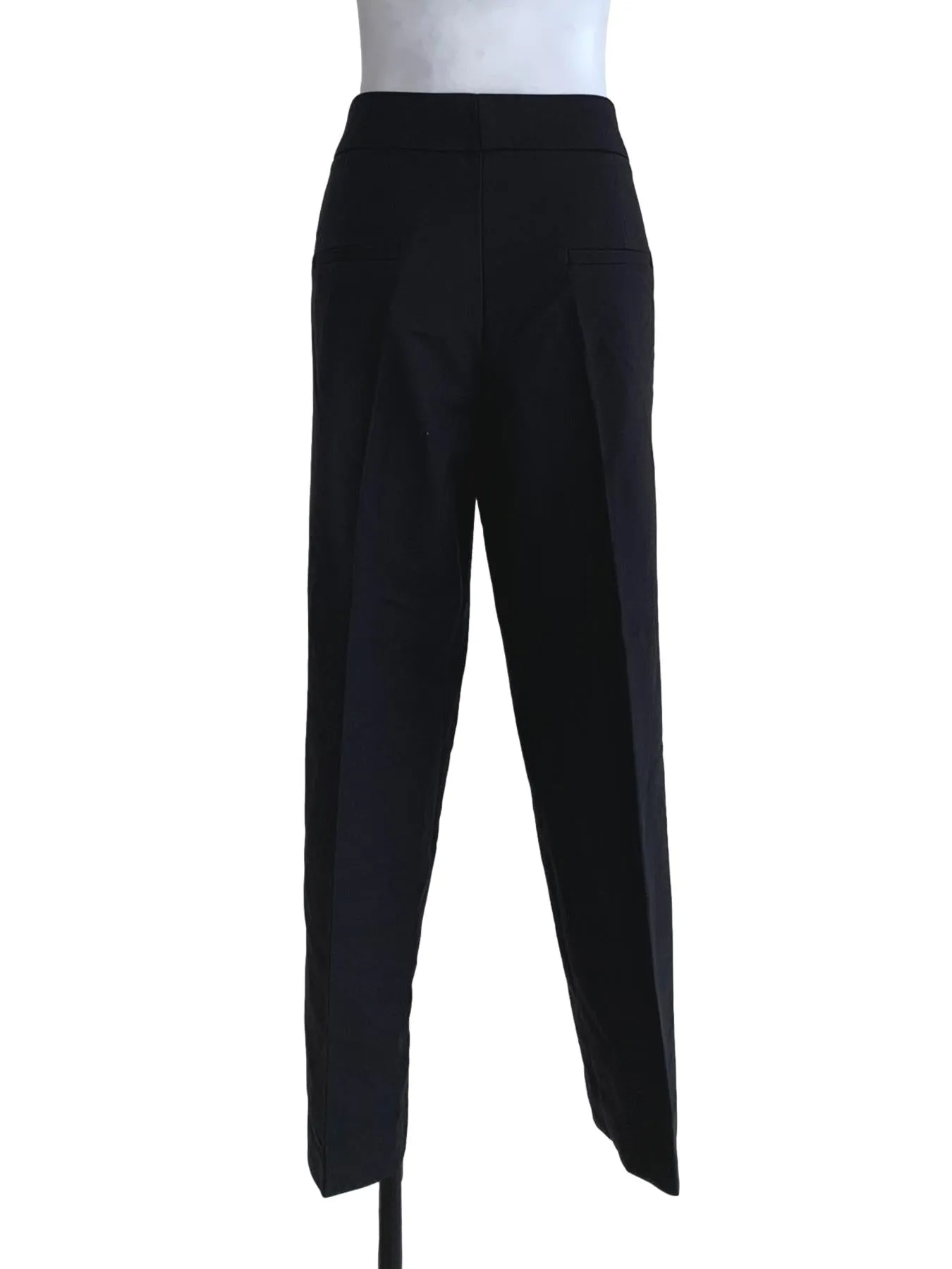 Black Plain Pegged Pants