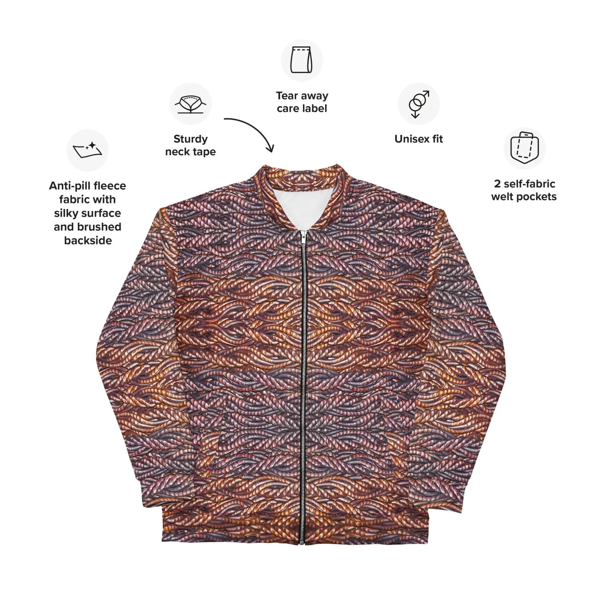 Bomber Jacket (Unisex)(Grail Hearth Core Copper Fabric) RJSTHw2023 RJS