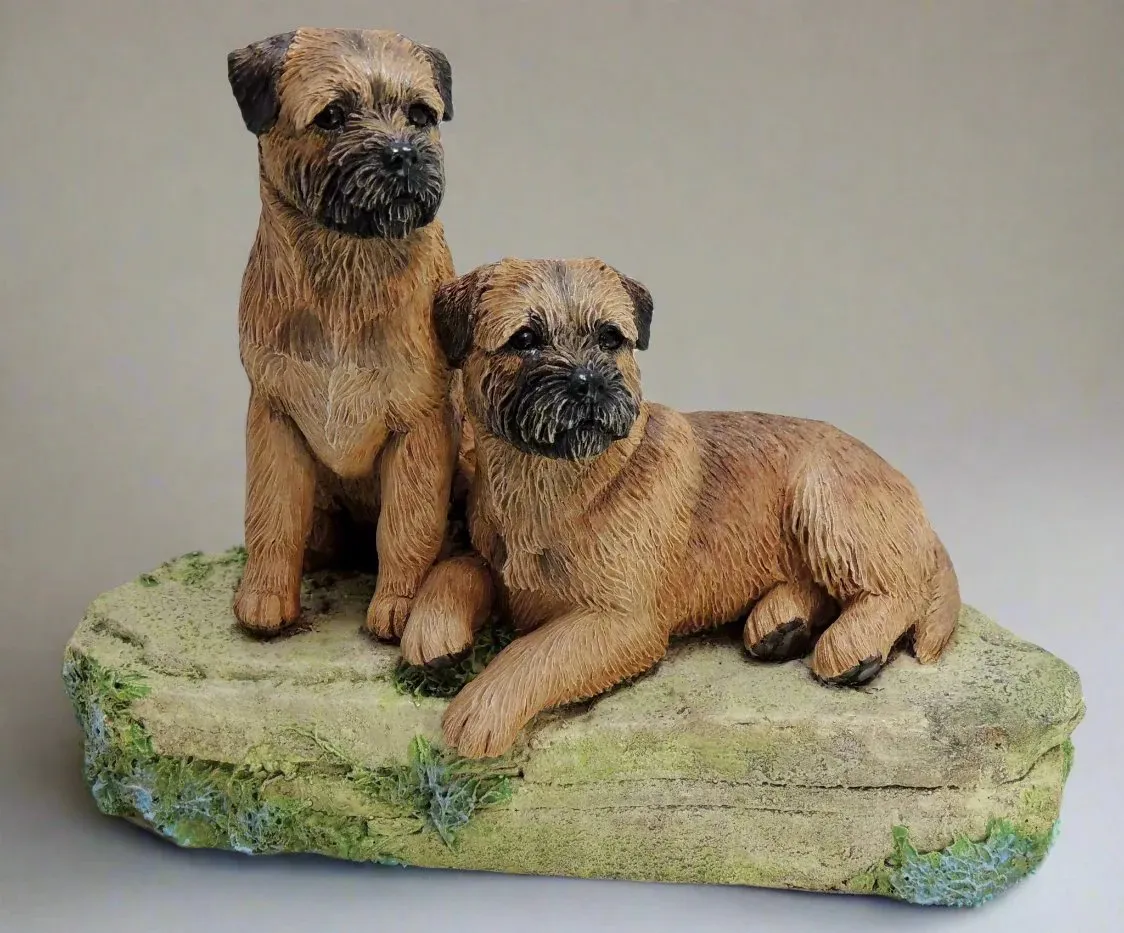 Border Terrier Sculpture , Limited Edition