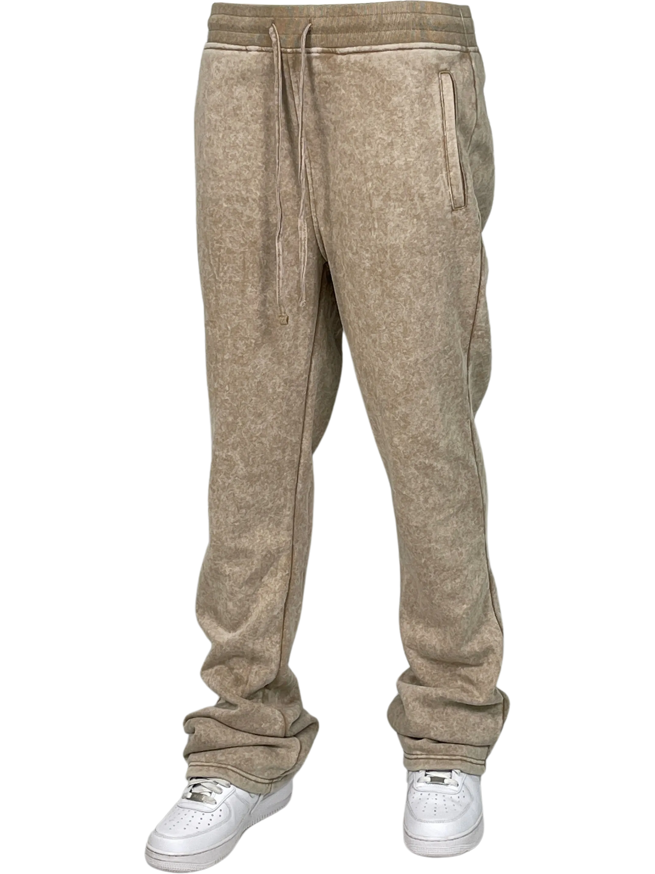 BT-BTF24018-Acid Wash Stack Fleece Pants