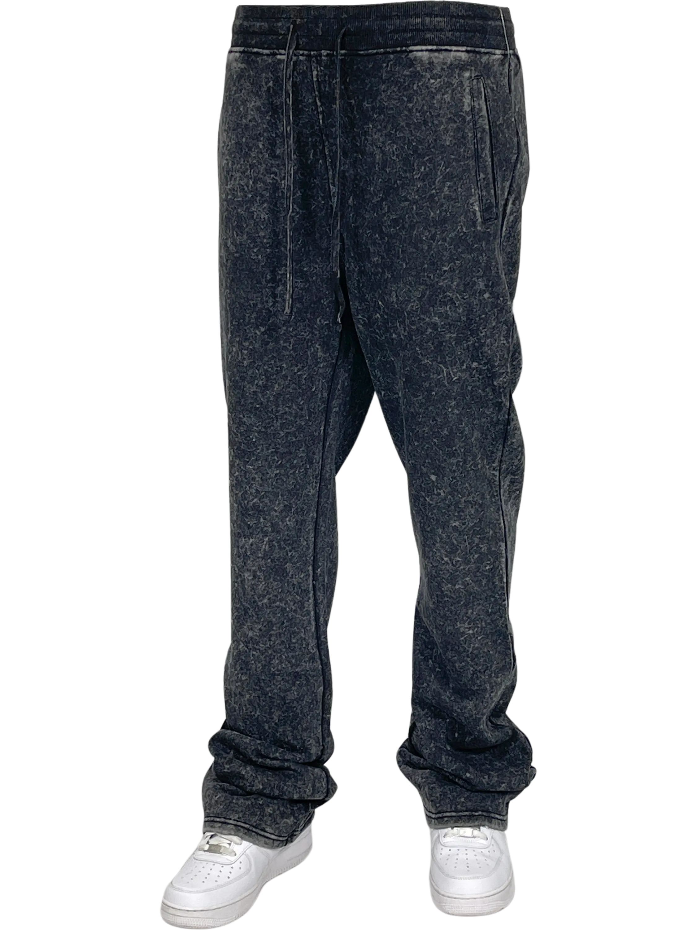 BT-BTF24018-Acid Wash Stack Fleece Pants