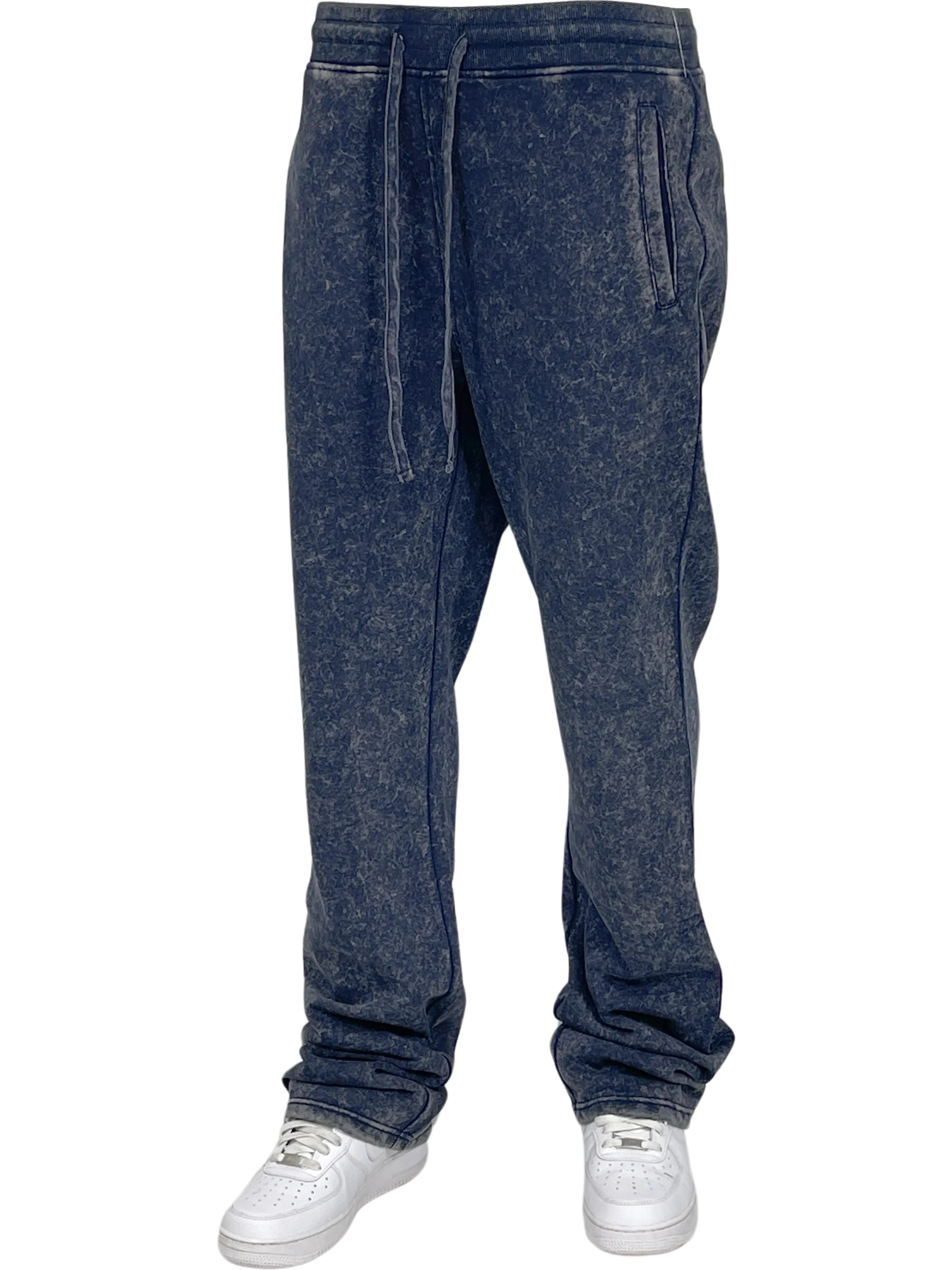 BT-BTF24018-Acid Wash Stack Fleece Pants