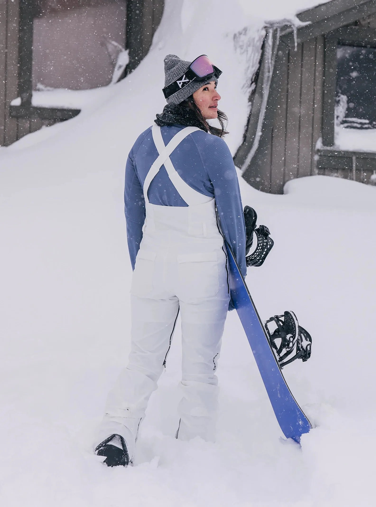 Burton Avalon Bib Pants Womens 2025 Stout White