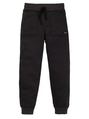 Burton Kids' Oak Fleece Pant True Black Heather 2026