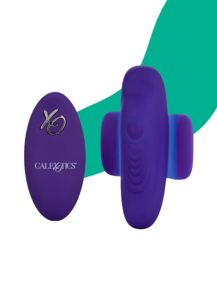 CaleXOtics Lock-N-Play REMOTE PULSAT`ING PANTY TEASER Purple