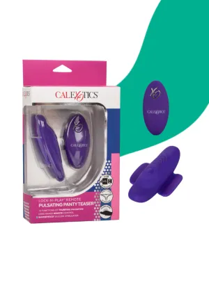 CaleXOtics Lock-N-Play REMOTE PULSAT`ING PANTY TEASER Purple