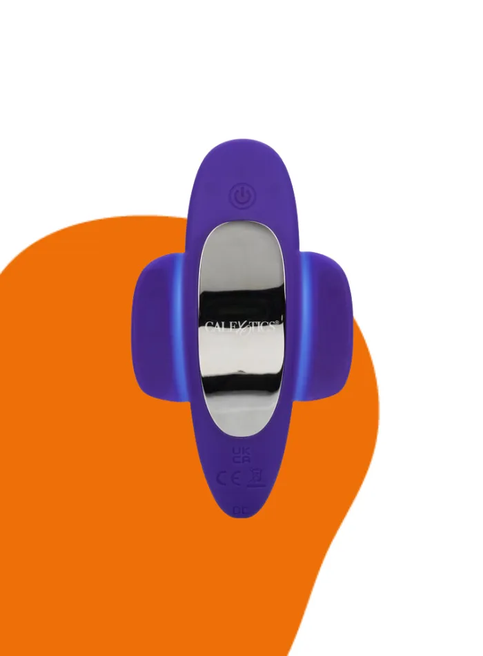 CaleXOtics Lock-N-Play REMOTE SUCTION PANTY TEASER Purple