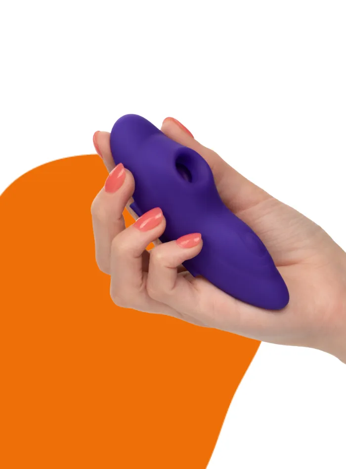 CaleXOtics Lock-N-Play REMOTE SUCTION PANTY TEASER Purple