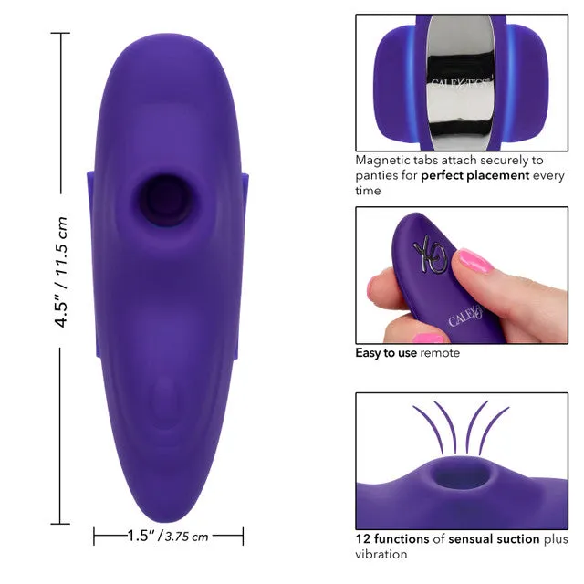 CaleXOtics Lock-N-Play REMOTE SUCTION PANTY TEASER Purple