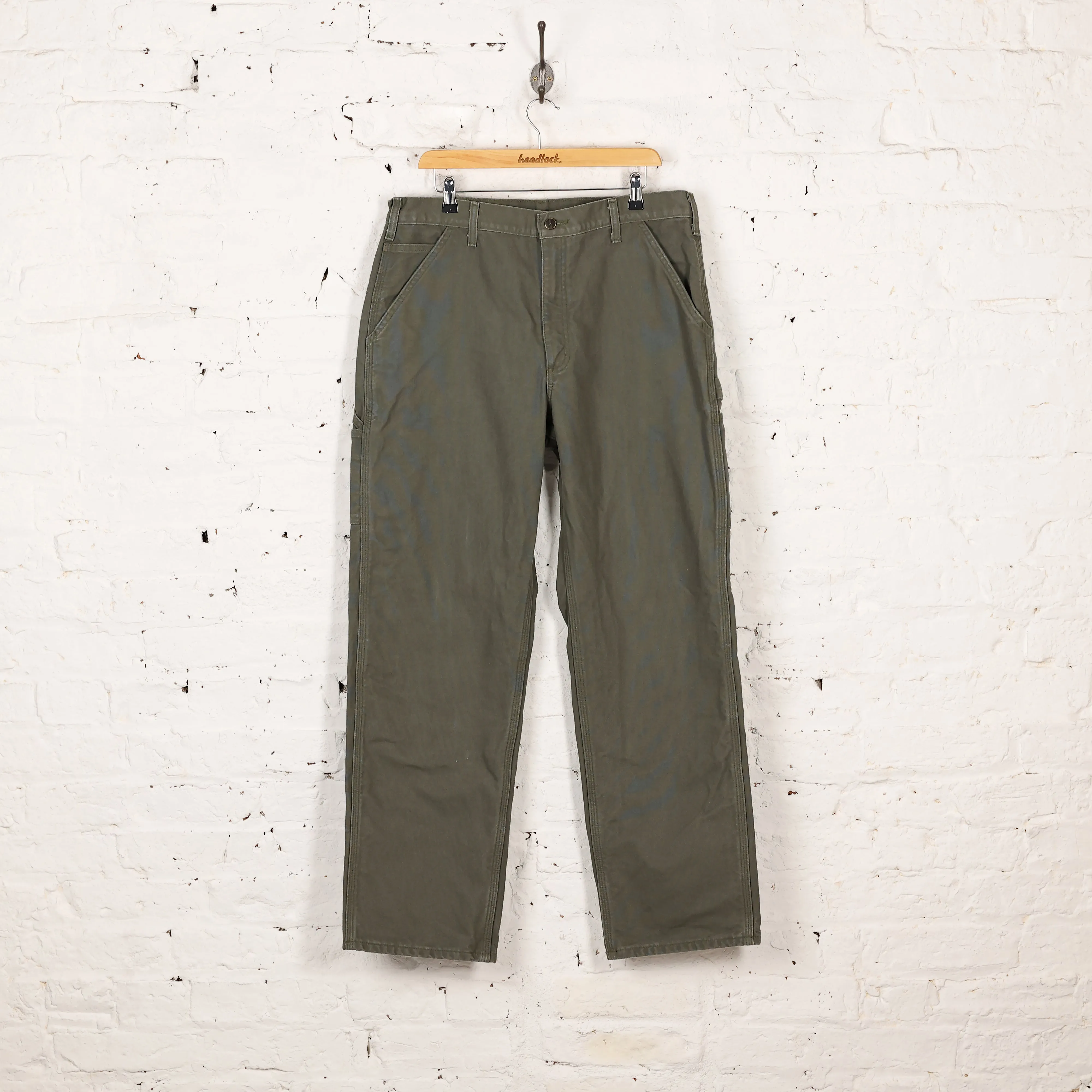Carhartt Lined Original Dungaree Fit Pants - Green - XL