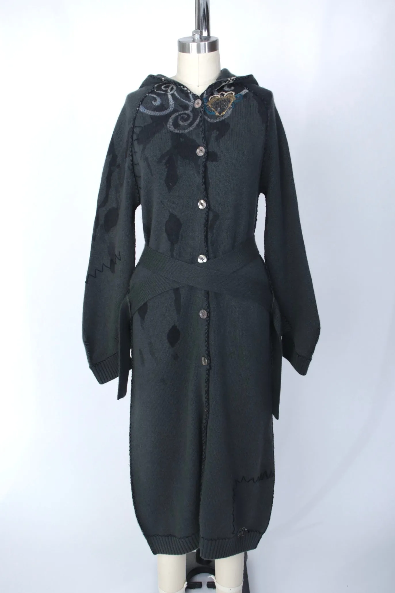 Cashmere Hooded Duster Cardigan