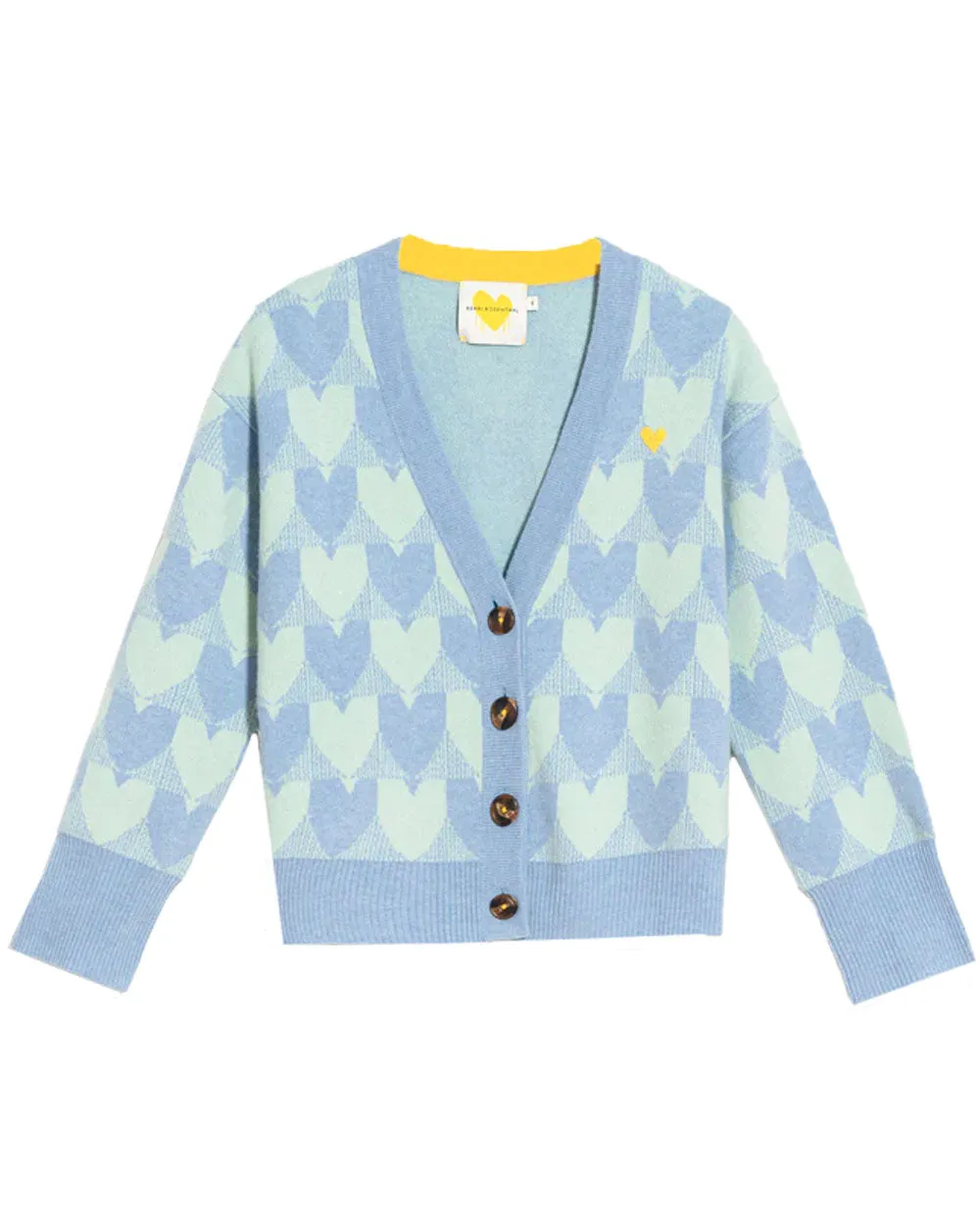 Celery Ricki Cardi Heart in Check