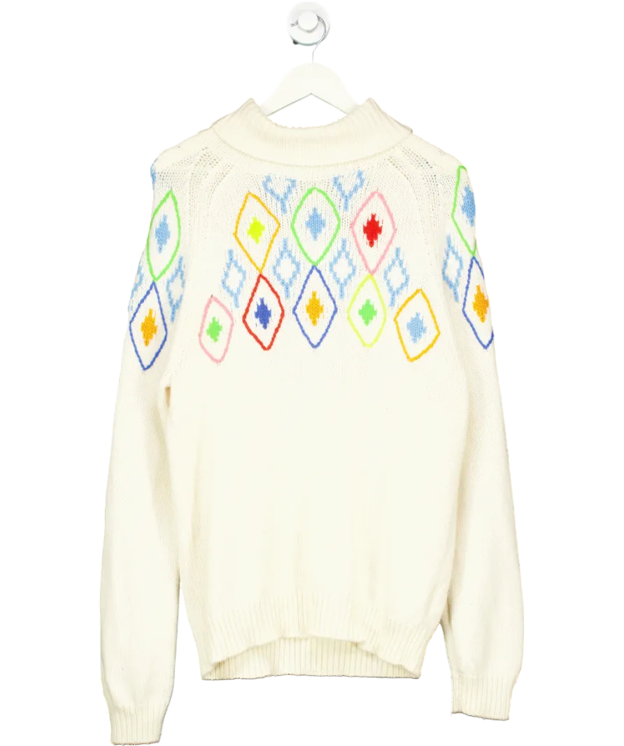 Chinti And Parker Cream Roll Neck Wool Sweater UK L
