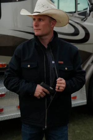 Cinch Men's Black Textured Concealed Carry Jacket