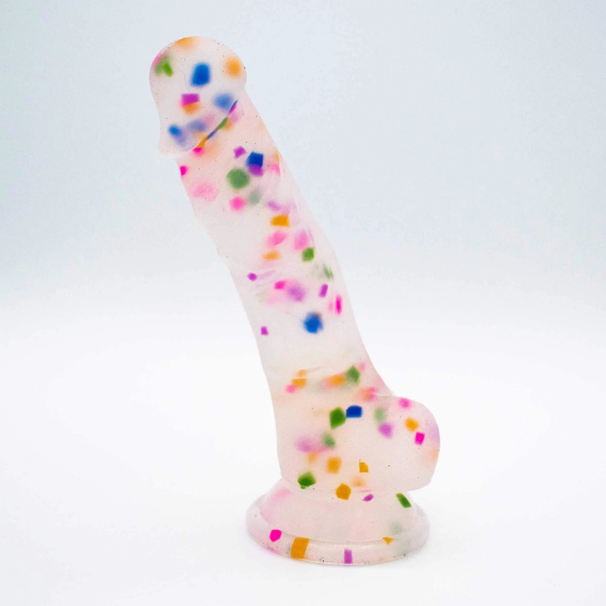 Cock-a-Palooza Confetti Silicone Suction Dildo