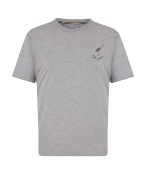 Crane T-Shirt - Heather Grey Crane