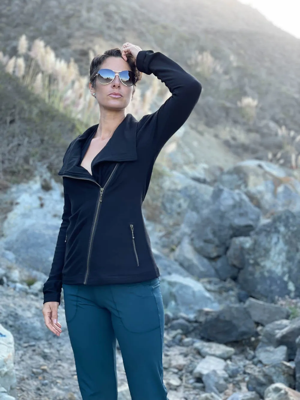 CU Bamboo Fleece Moto Jacket