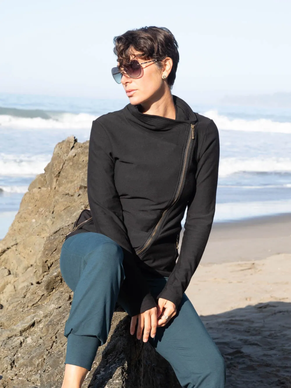 CU Bamboo Fleece Moto Jacket
