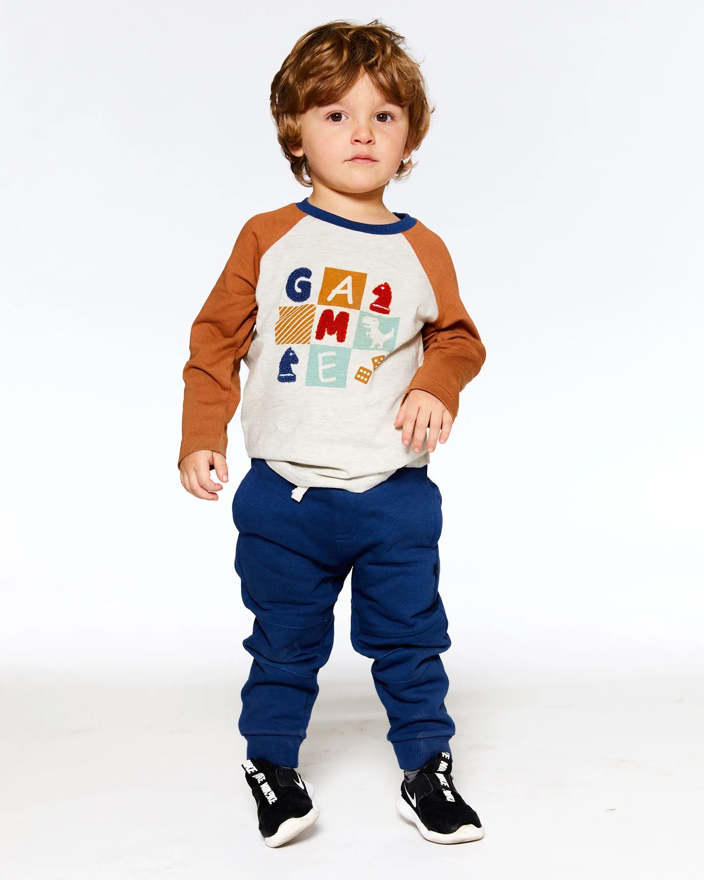 Deux Par Deux Fleece Joggers Indigo Blue