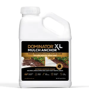 DOMINATOR XL Mulch Anchor - Best Mulch Glue for Your Landscape