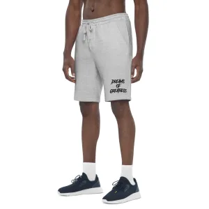 DREAMS OF GREATNESS New School Men's Fleece Shorts (BLACK)