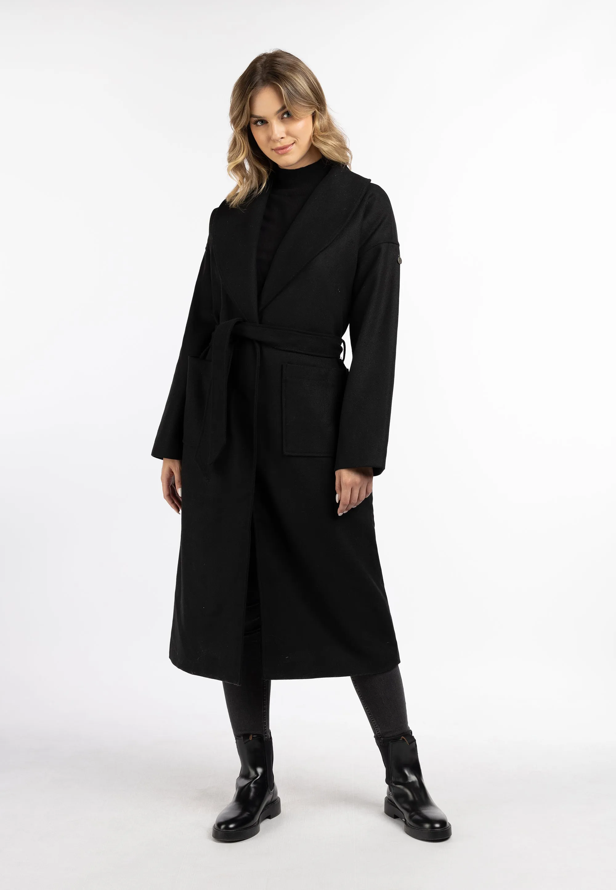 DreiMaster Vintage Women's Transitional Coat Made Of Wool Blend