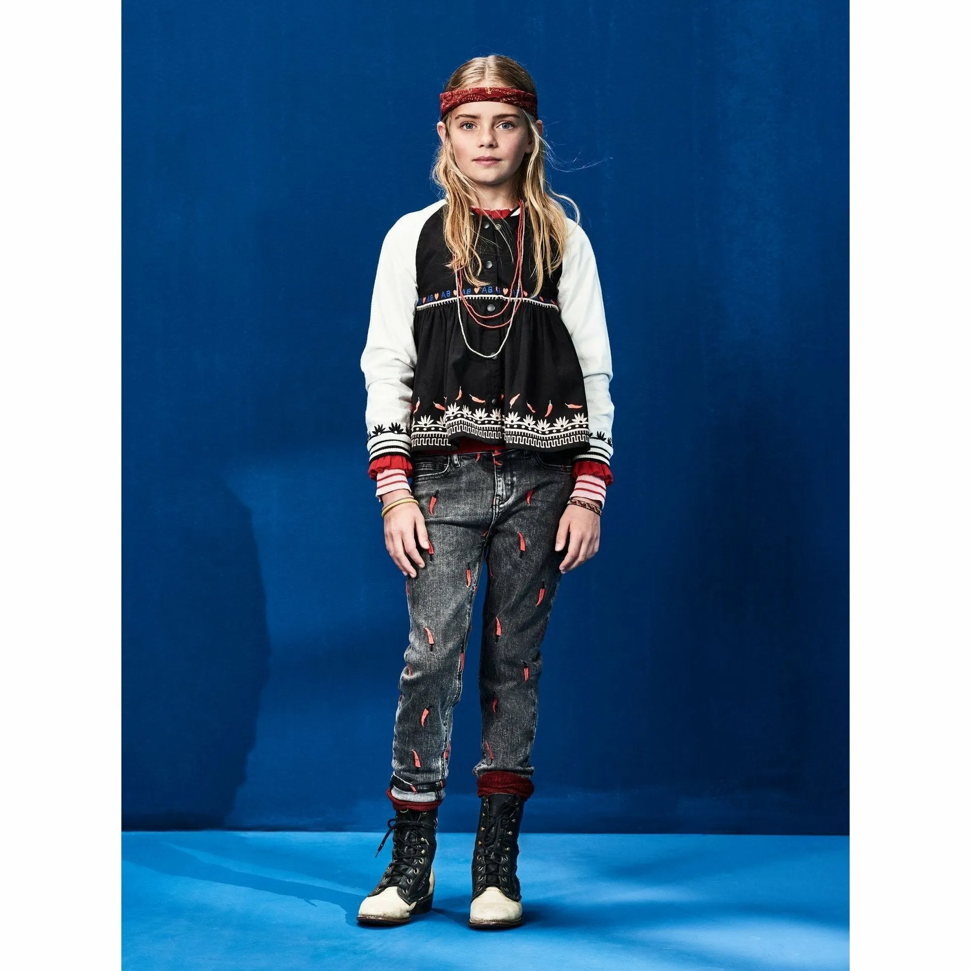 Embroidered Jacket - Black