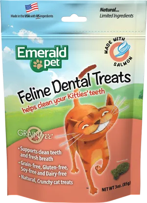 Emerald Pet Feline Dental Treats Salmon 85g Cat Treats