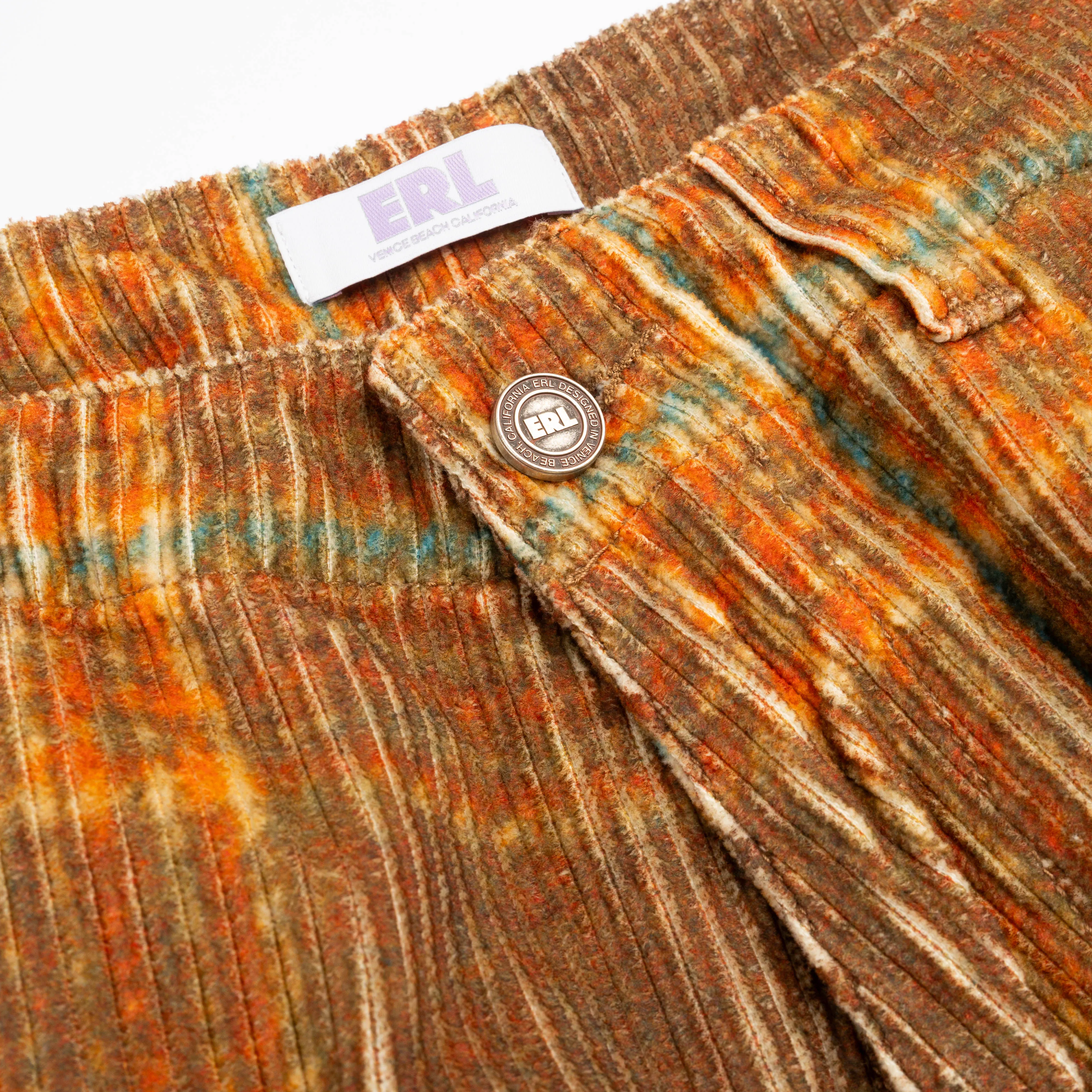 ERL Corduroy Cargo Pants Brown ERL07P010