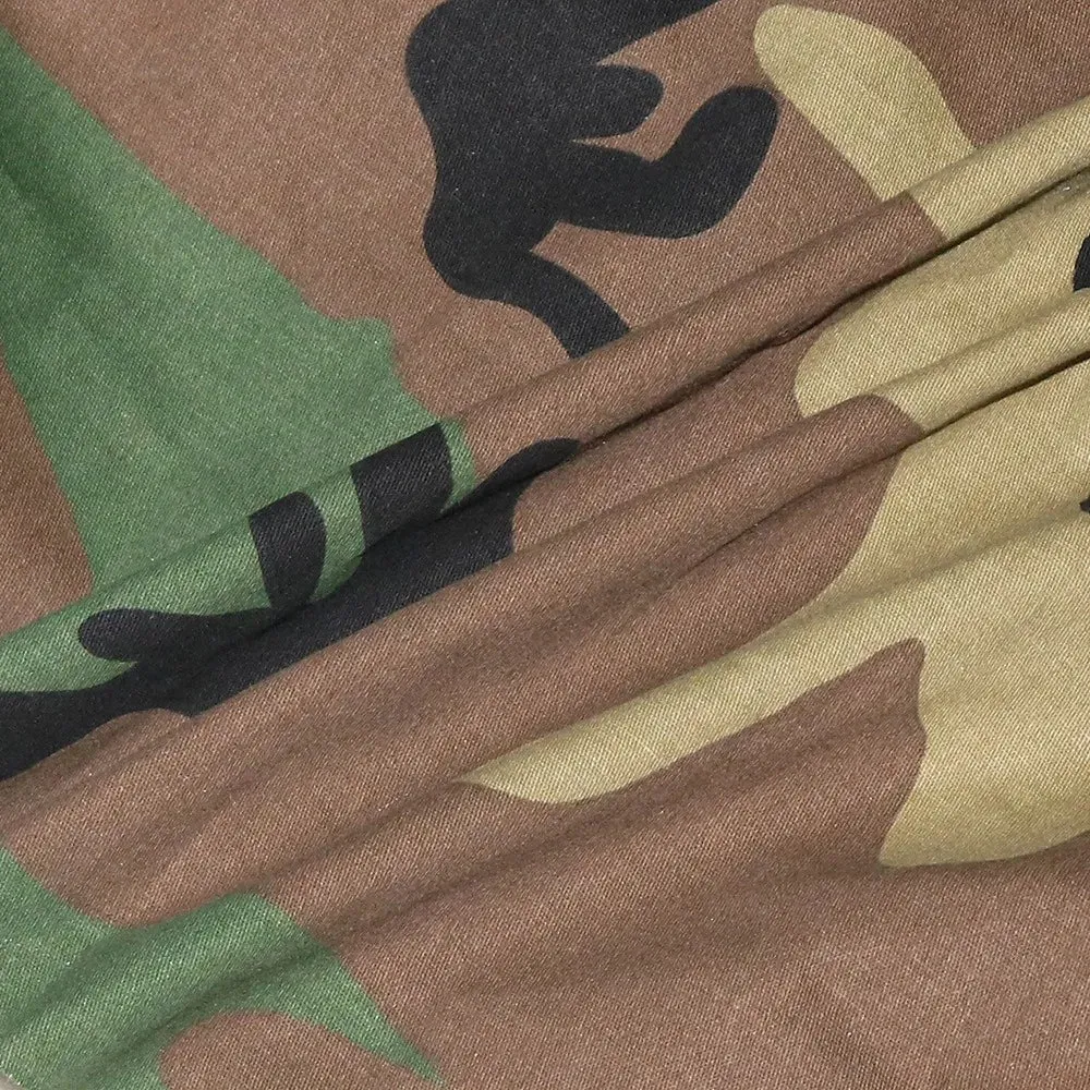 FAGADOER Casual Camouflage Printing Pocket Cargo Jackets Women Turndown Collar Button Long Sleeve Coats Fashion Matching Tops