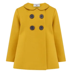 Fitzrovia Girls Pea Coat - Princess of Wales Gold