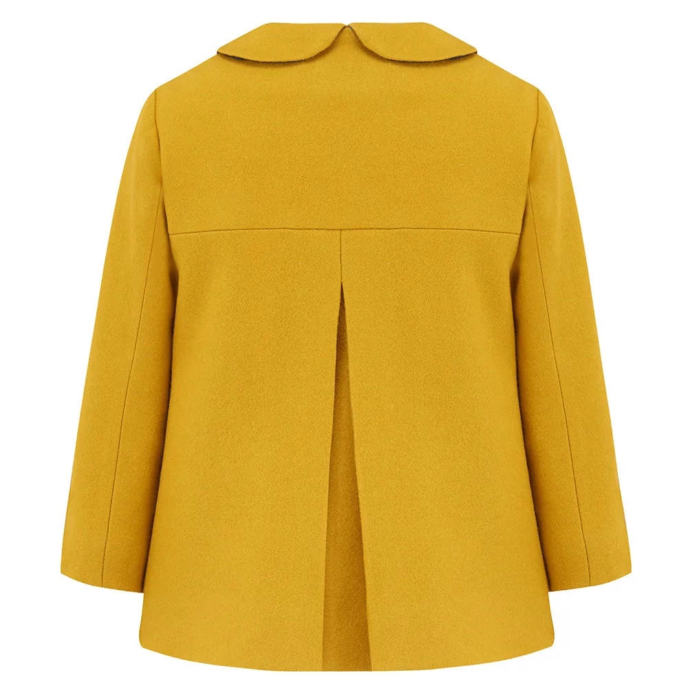 Fitzrovia Girls Pea Coat - Princess of Wales Gold