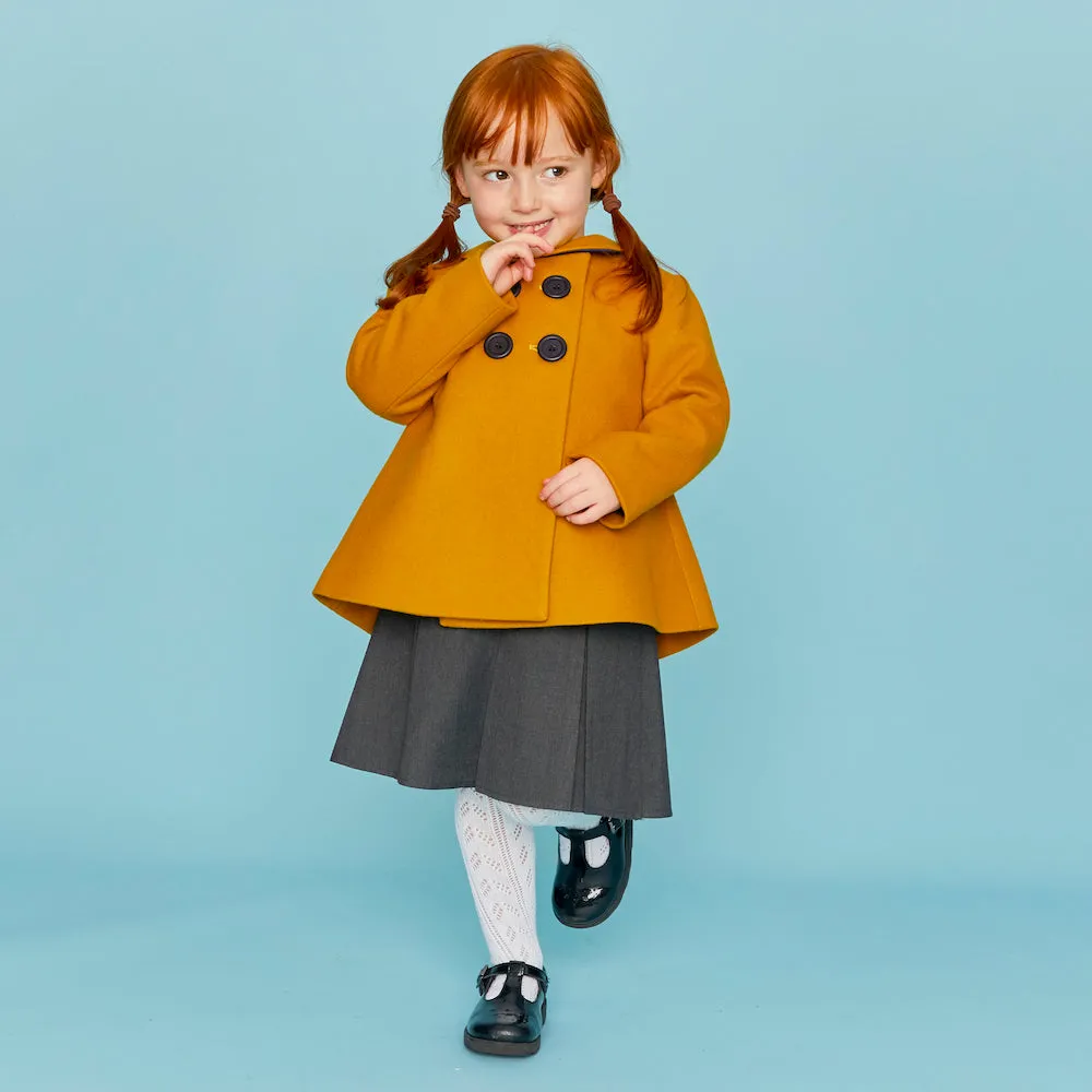 Fitzrovia Girls Pea Coat - Princess of Wales Gold
