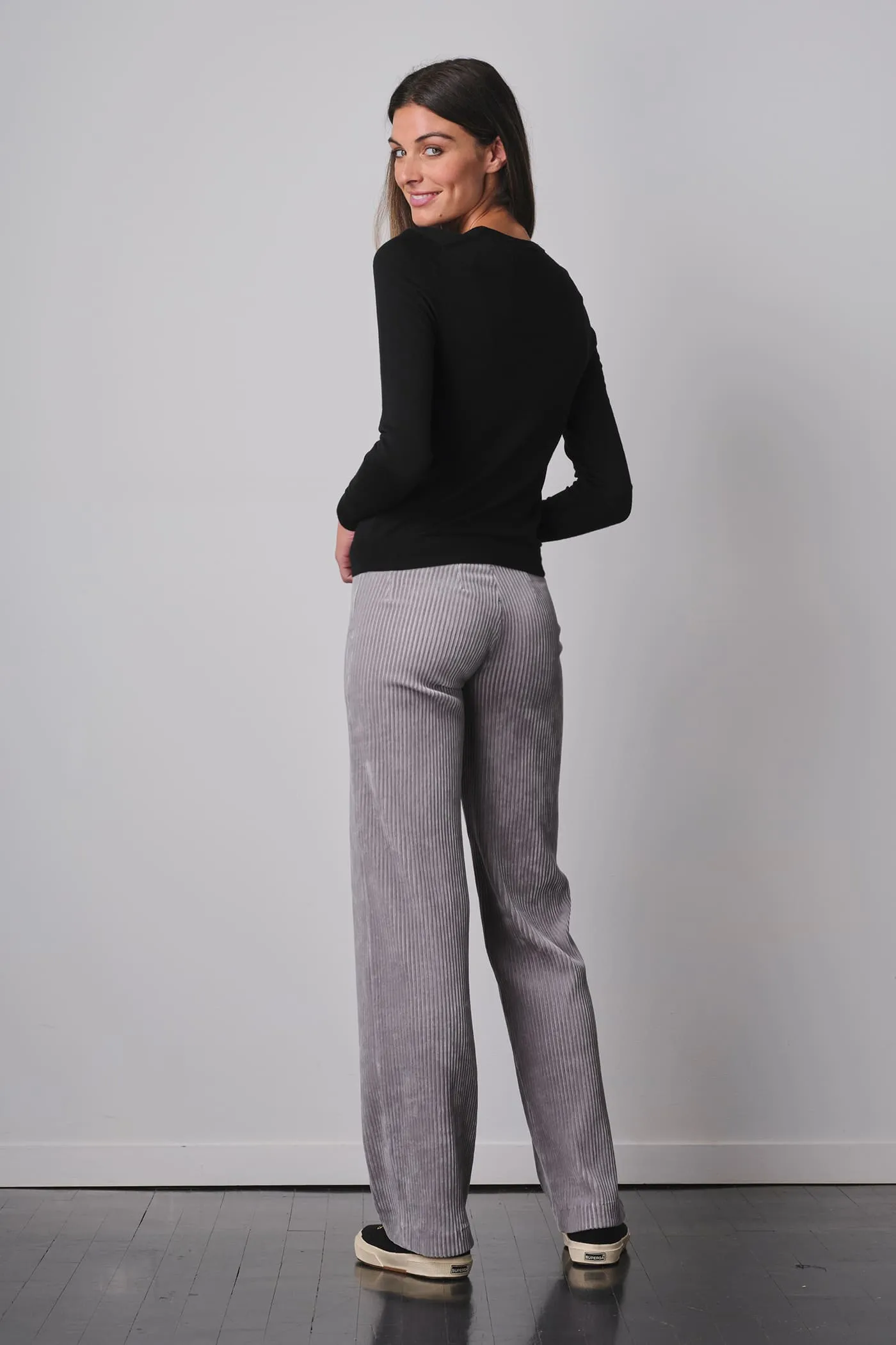 FLAVIA Corduroy Silver